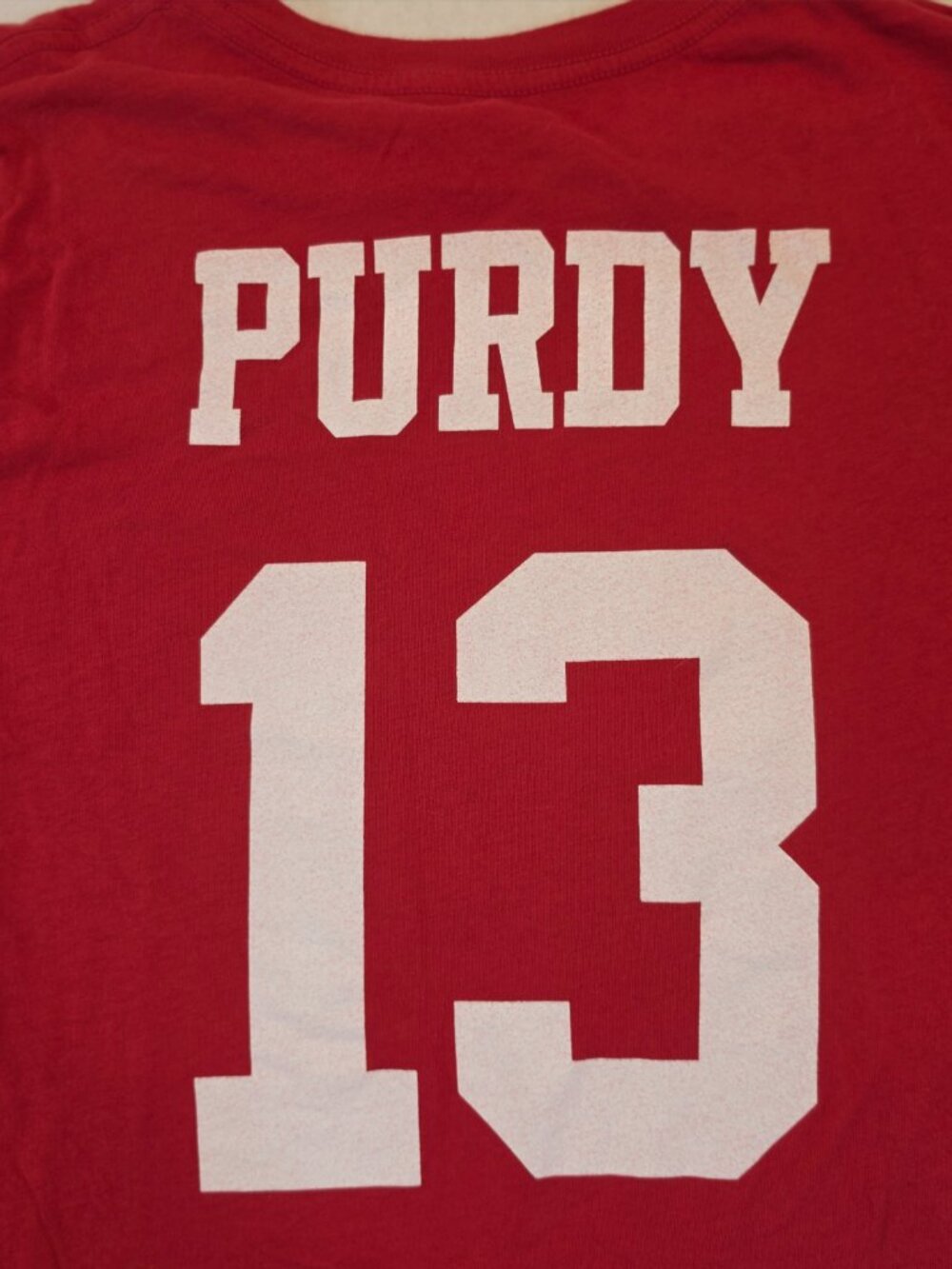 NWT Majestic Threads San Francisco 49ers Brock Purdy #13 Long Sleeve T-Shirt - Picture 12 of 13